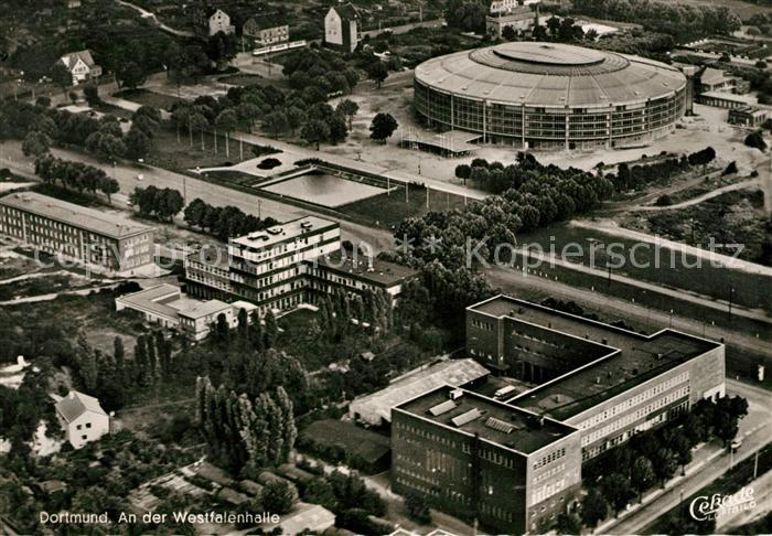 DORTMUND  CITY Fliegeraufnahme Westfalenhalle