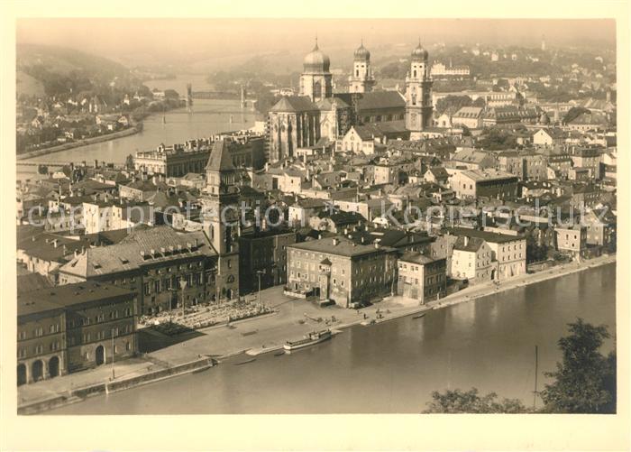Passau Panorama vom Oberhaus