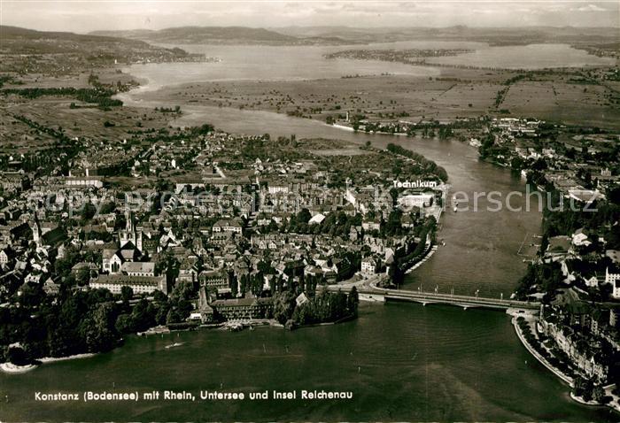Konstanz Bodensee Fliegeraufnahme Untersee Insel Reichenau