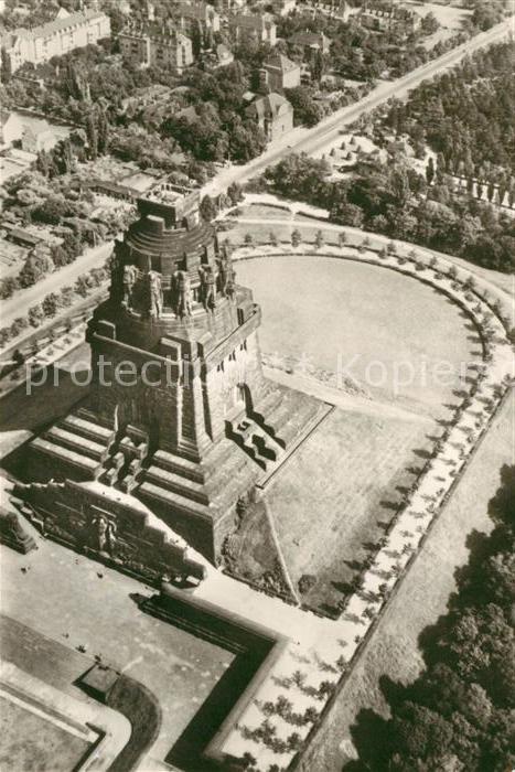 LEIPZIG Sachsen Fliegeraufnahme Voelkerschlachtdenkmal