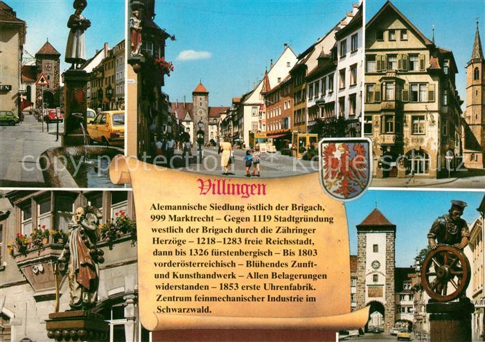 Villingen-Schwenningen Ortsansichten Denkmaeler Brunnen