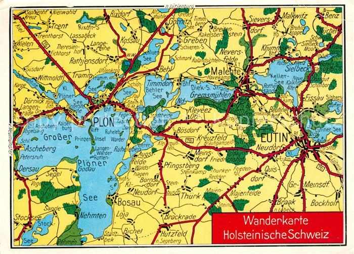 Holsteinische Schweiz Wanderkarte