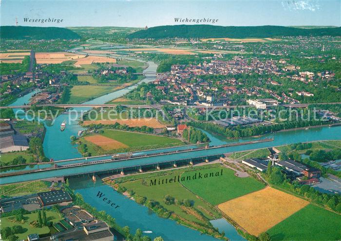 Minden Westfalen Fliegeraufnahme