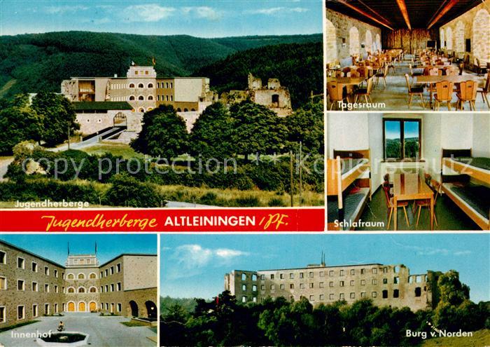 Altleiningen Jugendherberge Tagesraum Schlafraum Innenhof Burg