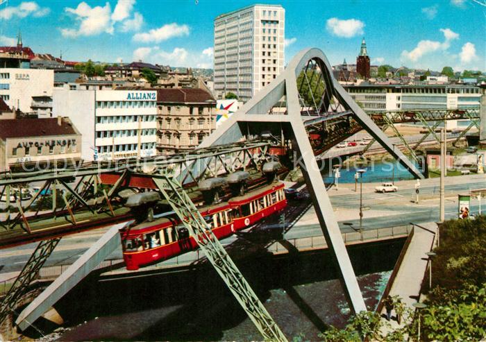 WUPPERTAL NRW Stadtmitte Schwebebahn
