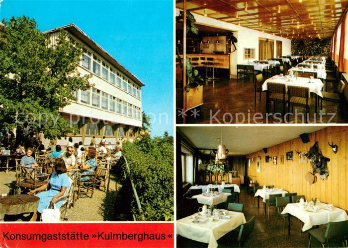 Saalfeld Saale Konsum Gaststaette Kulmberghaus Gnomenbar Jaegerstube