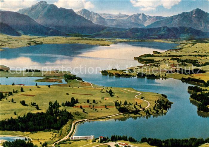 Forggensee Schwangau Staudamm Saeuling Tiroler Hochgebirge