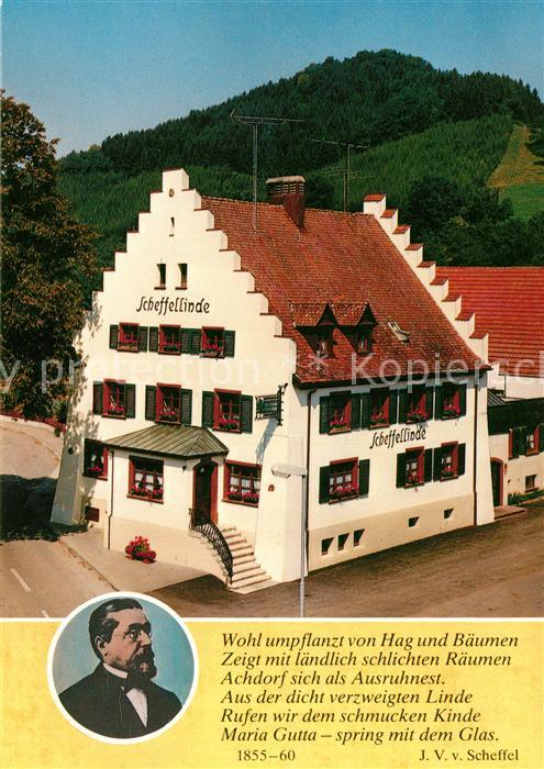 Achdorf Blumberg Neue Scheffellinde Gasthof Pensin