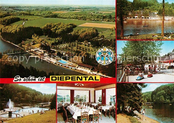 Leichlingen Rheinland Diepental Minigolfplatz Swimmingpool Brunnen