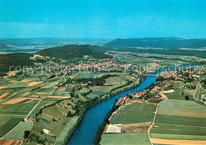 Gailingen Fliegeraufnahme Diessenhofen Schweiz