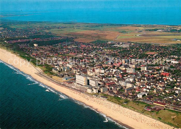 Westerland Sylt Fliegeraufnahme Strand
