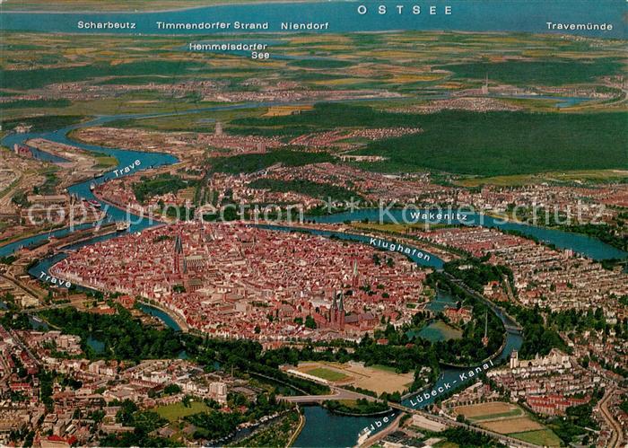 Luebeck Fliegeraufnahme