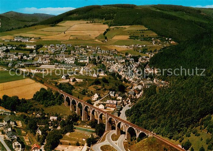 Willingen Sauerland Fliegeraufnahme Eisenbahnviadukt