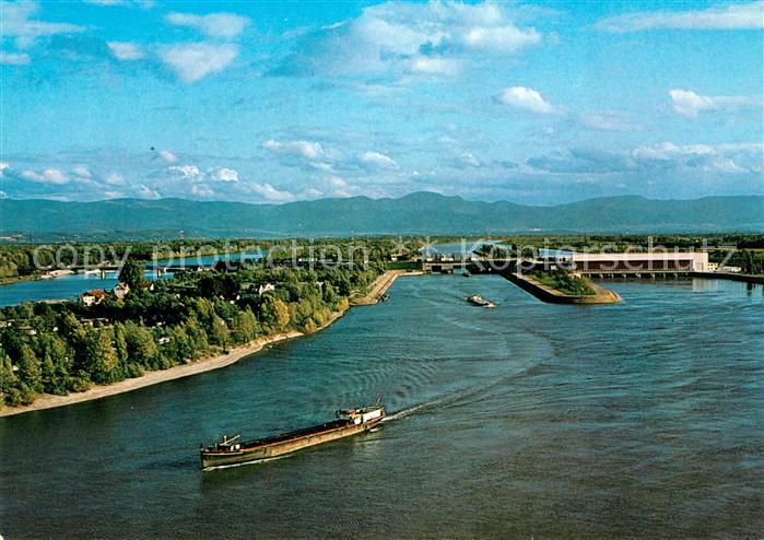 Breisach Rhein Rheinseitenkanal Schleuse