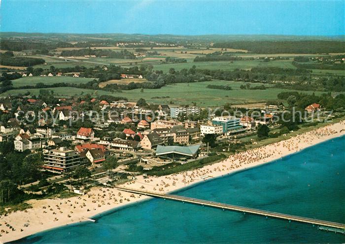 Scharbeutz Ostseebad Fliegeraufnahme Seebruecke Meerwasserwellenbad