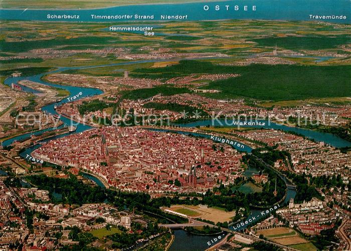 Luebeck Fliegeraufnahme