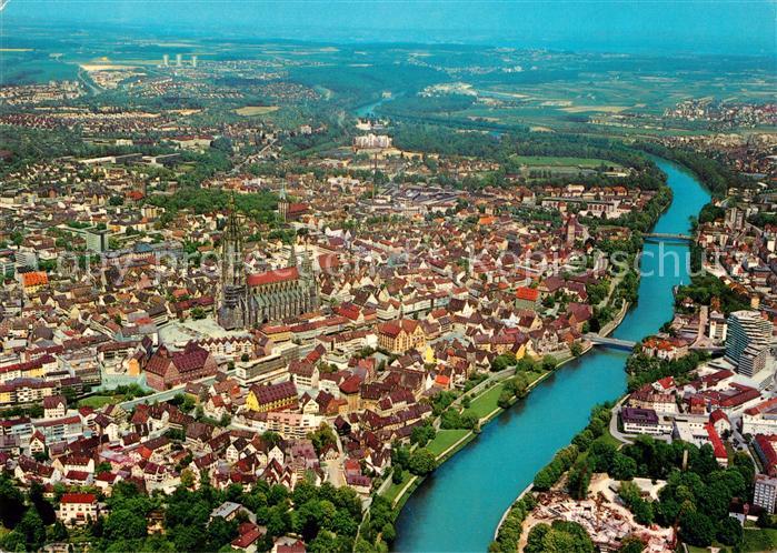 Ulm Donau Fliegeraufnahme