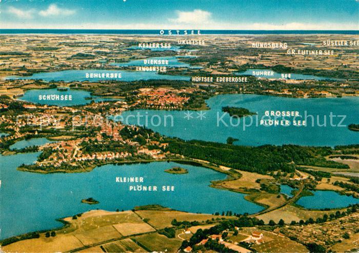 Ploen See Fliegeraufnahme Seenlandschaften
