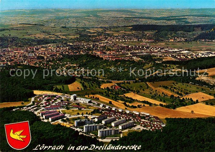 Loerrach Fliegeraufnahme Wohnsiedlung Salzert