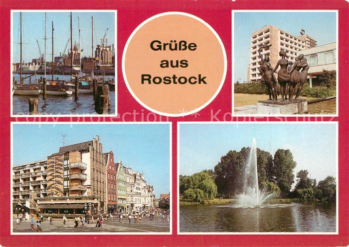 ROSTOCK  CITY Plastik Interhotel Warnow Schwanenteich