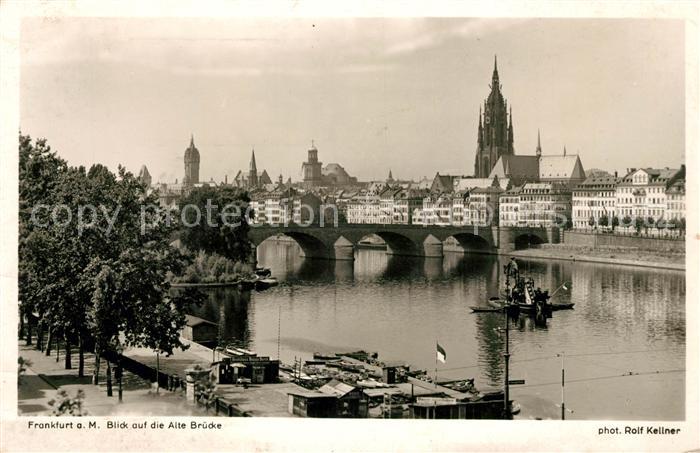 Foto Kellner Rolf Nr. 3918 Frankfurt am Main Alte Brücke
