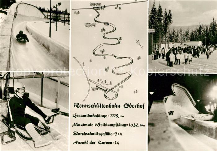 Bobsport Rennschlittenbahn Oberhof