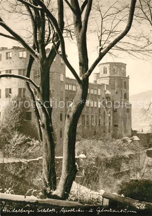 Foto Popp Nr. 458 Heidelberg Schloss Apotheker- und G