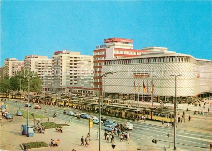 Strassenbahn Leipzig Warenhaus Konsument am Bruehl