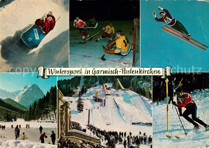 Wintersport Garmisch-Partenkirchen Skispringen Eishockey Bobsport