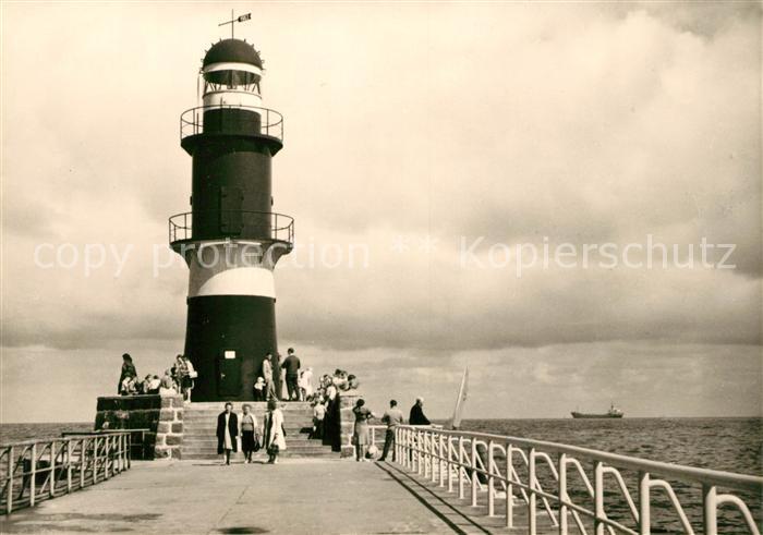 Leuchtturm Lighthouse Warnemuende Mole