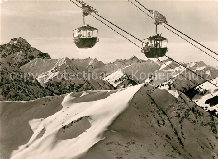 Seilbahn Riezlern Kanzelwand Kleinwalsertal Widderstein Hochkuenzelspitze
