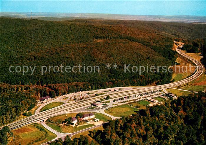 Autobahn Rohrbrunn Rasthaus im Spessart Fliegeraufnahme