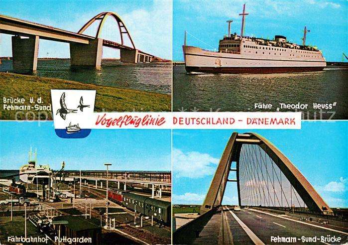 Faehre Ferry Bac Traghetto-- Theodor Heuss Faehrbahnhof Puttgarden Fehmarnsundbr