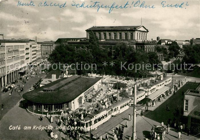 Strassenbahn Cafe am Kroepcke Opernhaus Hannover