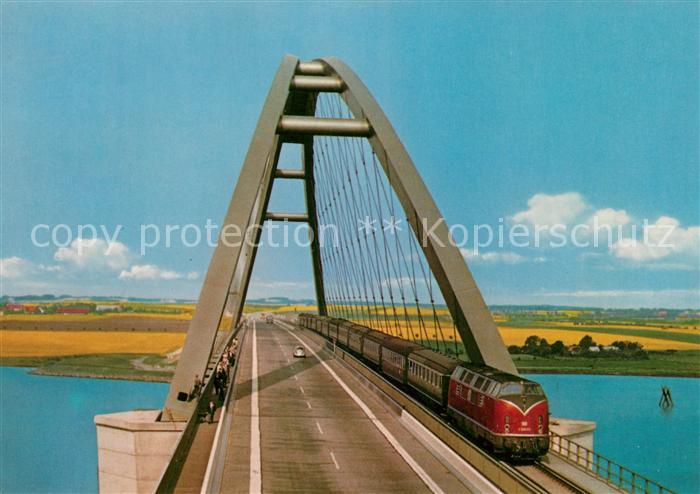 Eisenbahn Fehmarnsund-Brücke Vogelfluglinie Deuts