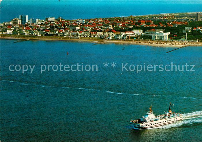 Faehre Ferry Bac Traghetto-- Norderney Fliegeraufnahme