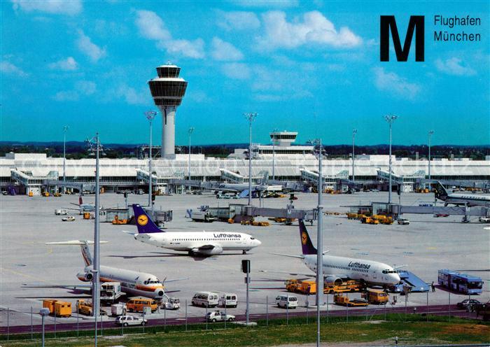 Flughafen Airport Aeroporto Muenchen Terminal Tower Lufthansa