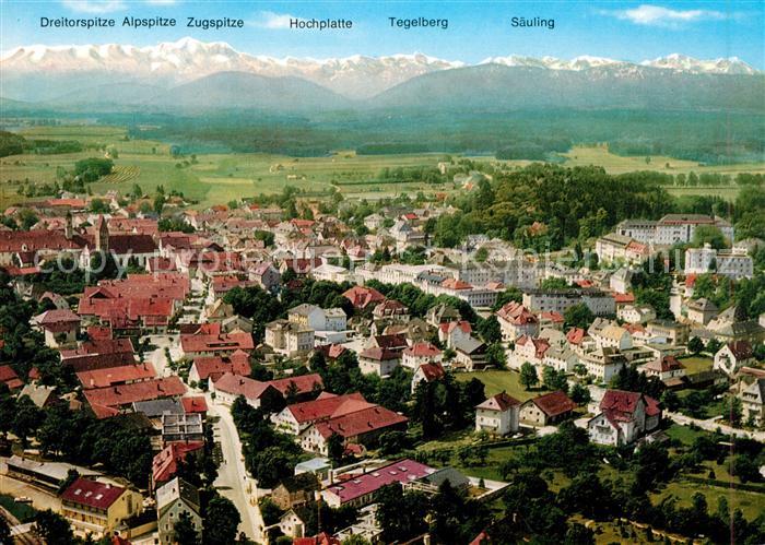 Bad Woerishofen Fliegeraufnahme Hochplatte Saeuling Tegelberg