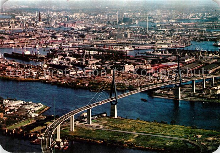 Hamburg Fliegeraufnahme Kuehlbrandbruecke