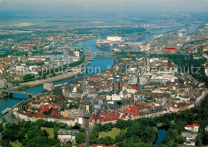 BREMEN  CITY Fliegeraufnahme