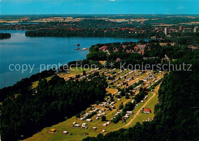Ploen See Fliegeraufnahme Campingplatz Gut Ruhleben