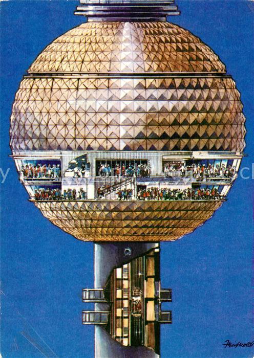 BERLIN  CITY Kugel des Fernseh- UKW- Turmes