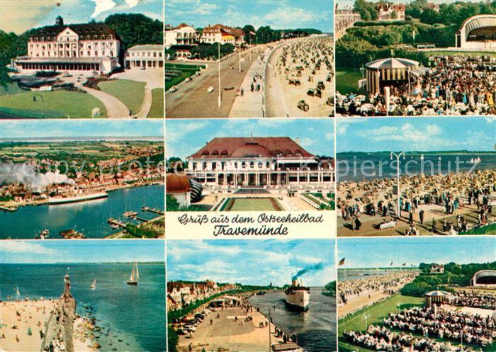 Travemuende Ostseebad Strand Fliegeraufnahme