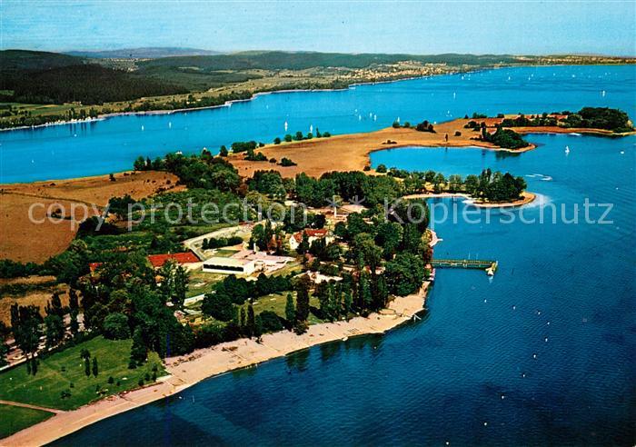 Radolfzell Bodensee Fliegeraufnahme Halbinsel Mettnau