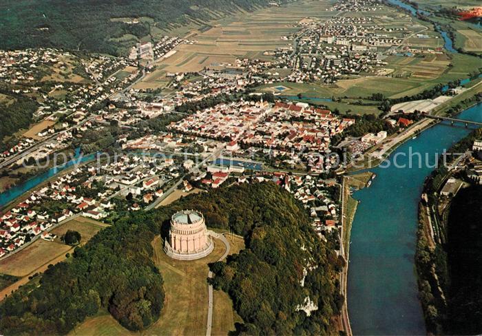 Kelheim Fliegeraufnahme Befreiungshalle