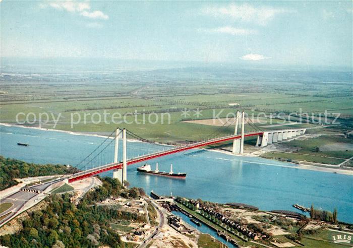 Tancarville Fliegeraufnahme Bruecke