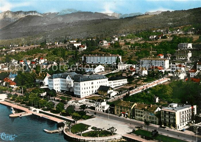 Evian-les-Bains Haute Savoie Fliegeraufnahme