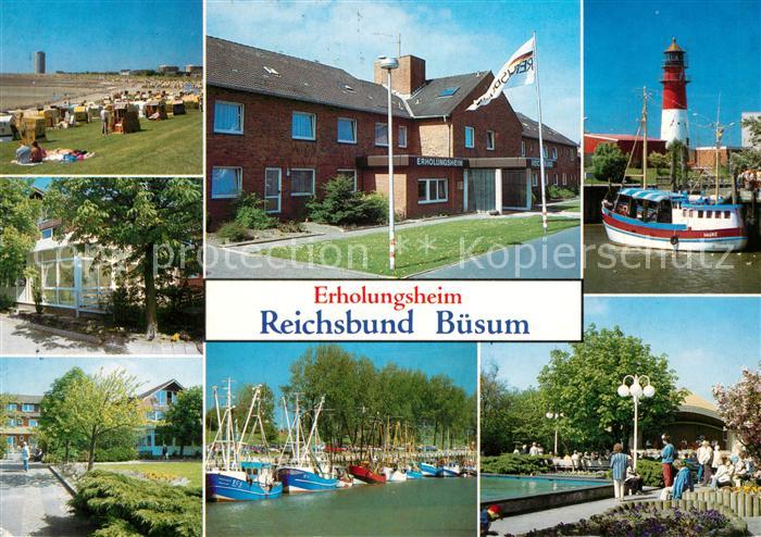 Buesum Nordseebad Fischkutter Leuchtturm