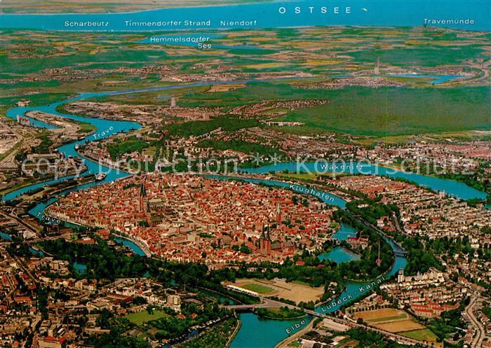 Luebeck Fliegeraufnahme