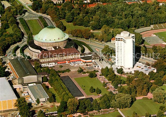 HANNOVER  CITY Fliegeraufnahme Stadthalle Hotel am Stadtpark